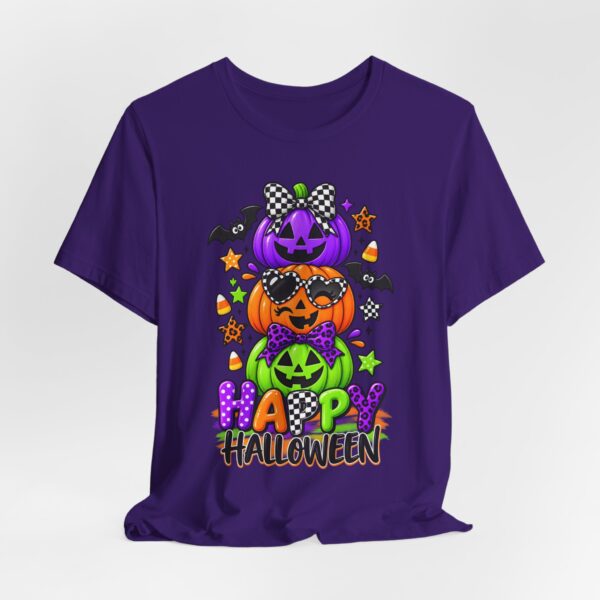 Happy Halloween Stack Pumpkin T-Shirt