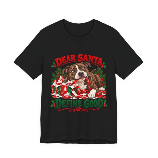 T-Shirt — "Dear Santa Define Good" Christmas Pitty Tee