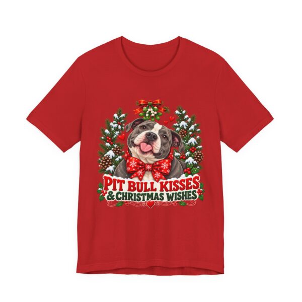 Pit Bull Kisses & Christmas Wishes T-Shirt