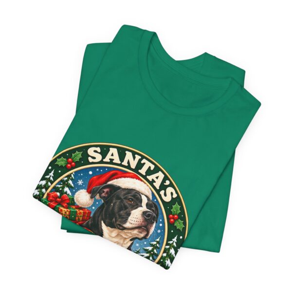 Santa's Pawtection Detail Christmas Pitty T-Shirt