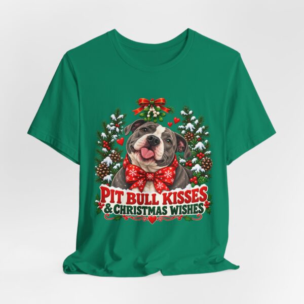 Pit Bull Kisses & Christmas Wishes T-Shirt