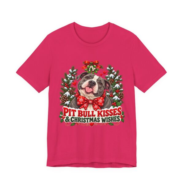 Pit Bull Kisses & Christmas Wishes T-Shirt