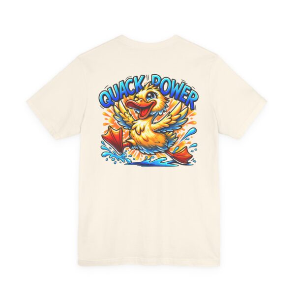 Quack Power Tee — Playful Duck Graphic T‑Shirt (Front Chest & Big Back Print)