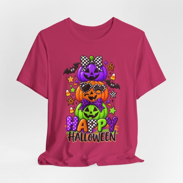 Happy Halloween Stack Pumpkin T-Shirt