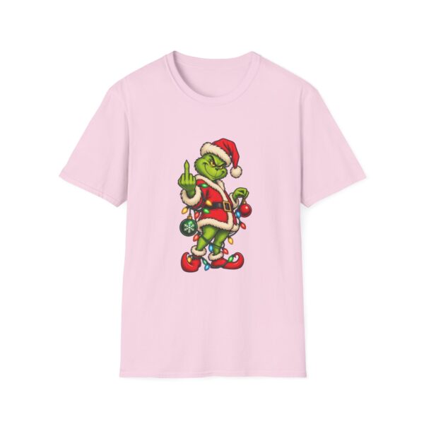 Grinch Santa Middle Finger T-Shirt