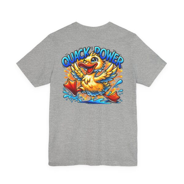 Quack Power Tee — Playful Duck Graphic T‑Shirt (Front Chest & Big Back Print)