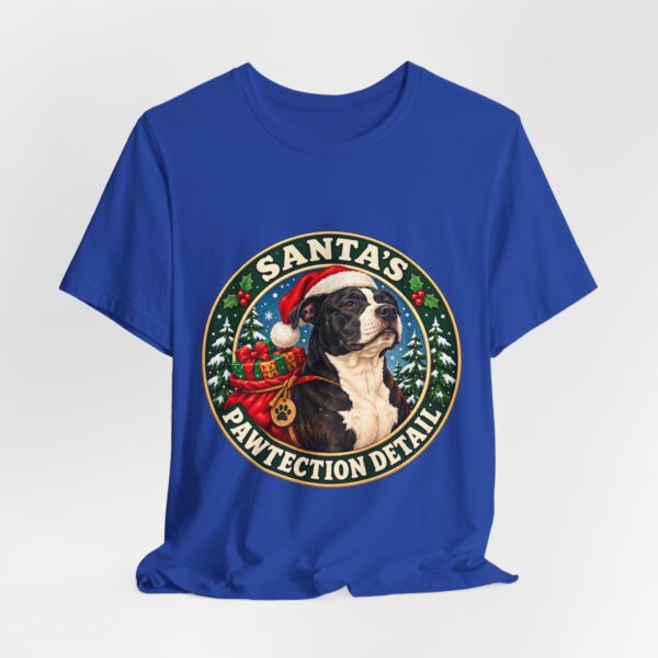 Santa's Pawtection Detail Christmas Pitty T-Shirt