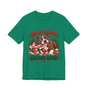 T-Shirt — "Dear Santa Define Good" Christmas Pitty Tee