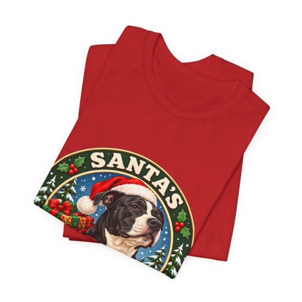 Santa's Pawtection Detail Christmas Pitty T-Shirt