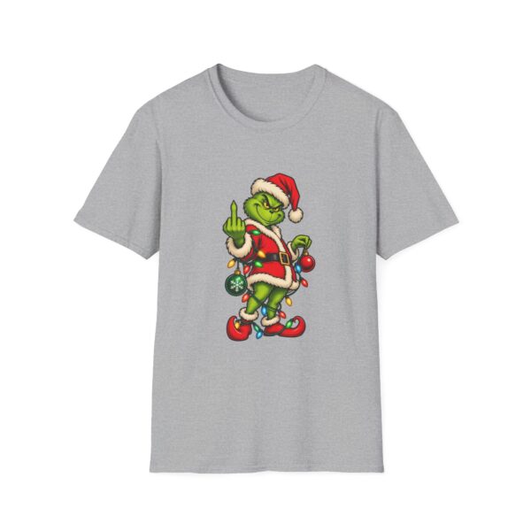 Grinch Santa Middle Finger T-Shirt