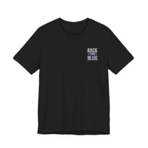 7680017335525124331_2048.jpeg Thin Blue Line Flag T-Shirt — Back the Blue Police Support Tee