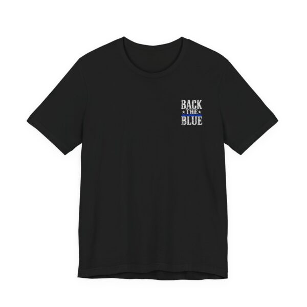 Thin Blue Line Flag T-Shirt — Back the Blue Police Support Tee