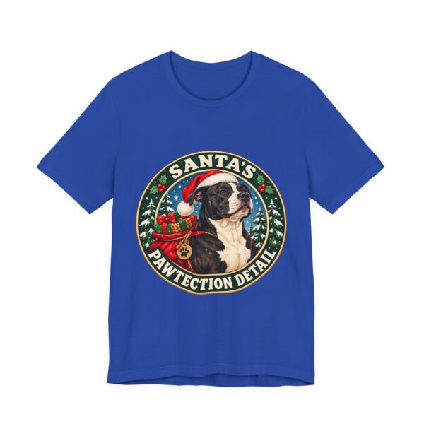 Santa's Pawtection Detail Christmas Pitty T-Shirt