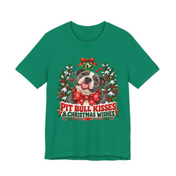 Pit Bull Kisses & Christmas Wishes T-Shirt