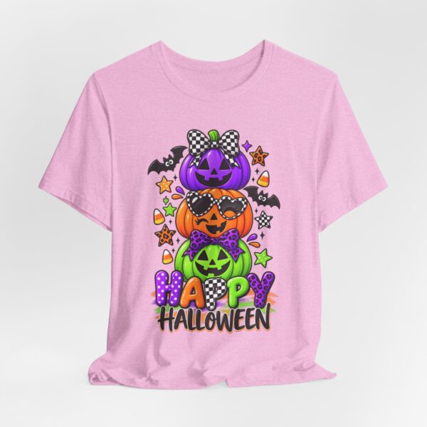Happy Halloween Stack Pumpkin T-Shirt