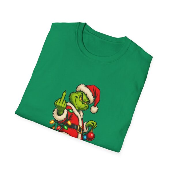 Grinch Santa Middle Finger T-Shirt