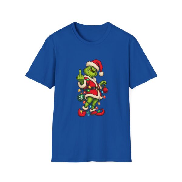 Grinch Santa Middle Finger T-Shirt