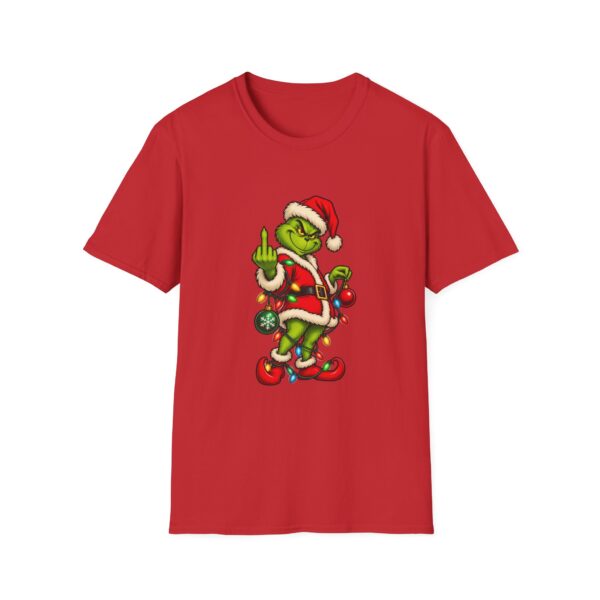 Grinch Santa Middle Finger T-Shirt