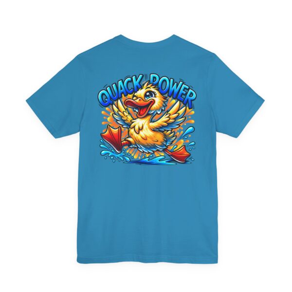 Quack Power Tee — Playful Duck Graphic T‑Shirt (Front Chest & Big Back Print)