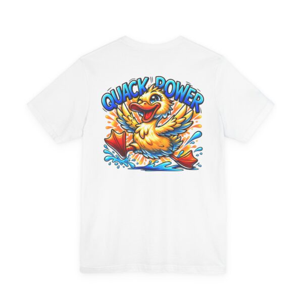 Quack Power Tee — Playful Duck Graphic T‑Shirt (Front Chest & Big Back Print)