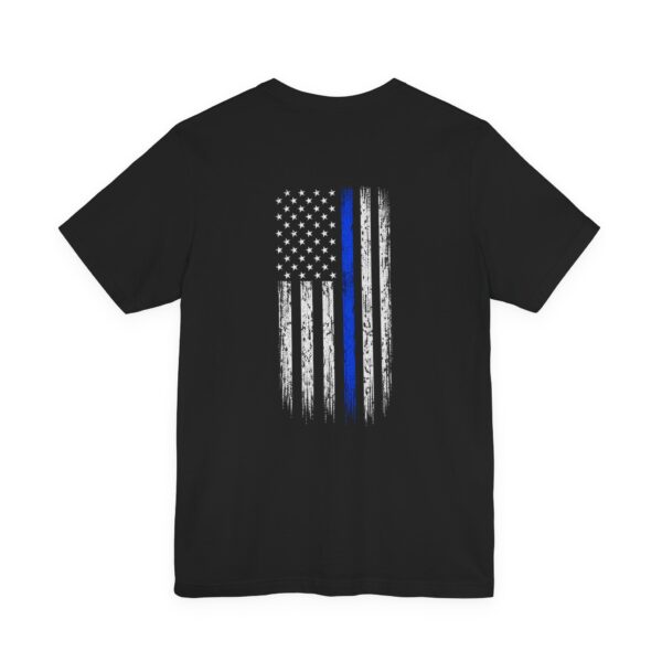 Thin Blue Line Flag T-Shirt — Back the Blue Police Support Tee